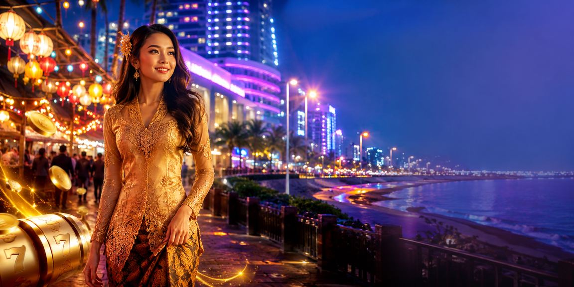 Permainan slot Kuantan bergaya kebaya dengan warna-warna tempatan
